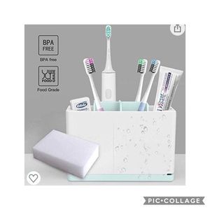 🪥 Toothbrush Holder Organizer White